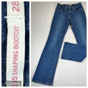 Levi's 515 Shaping Bootcut Dress Jeans Womens 28(27X31)‎ high-rise Medium Wash